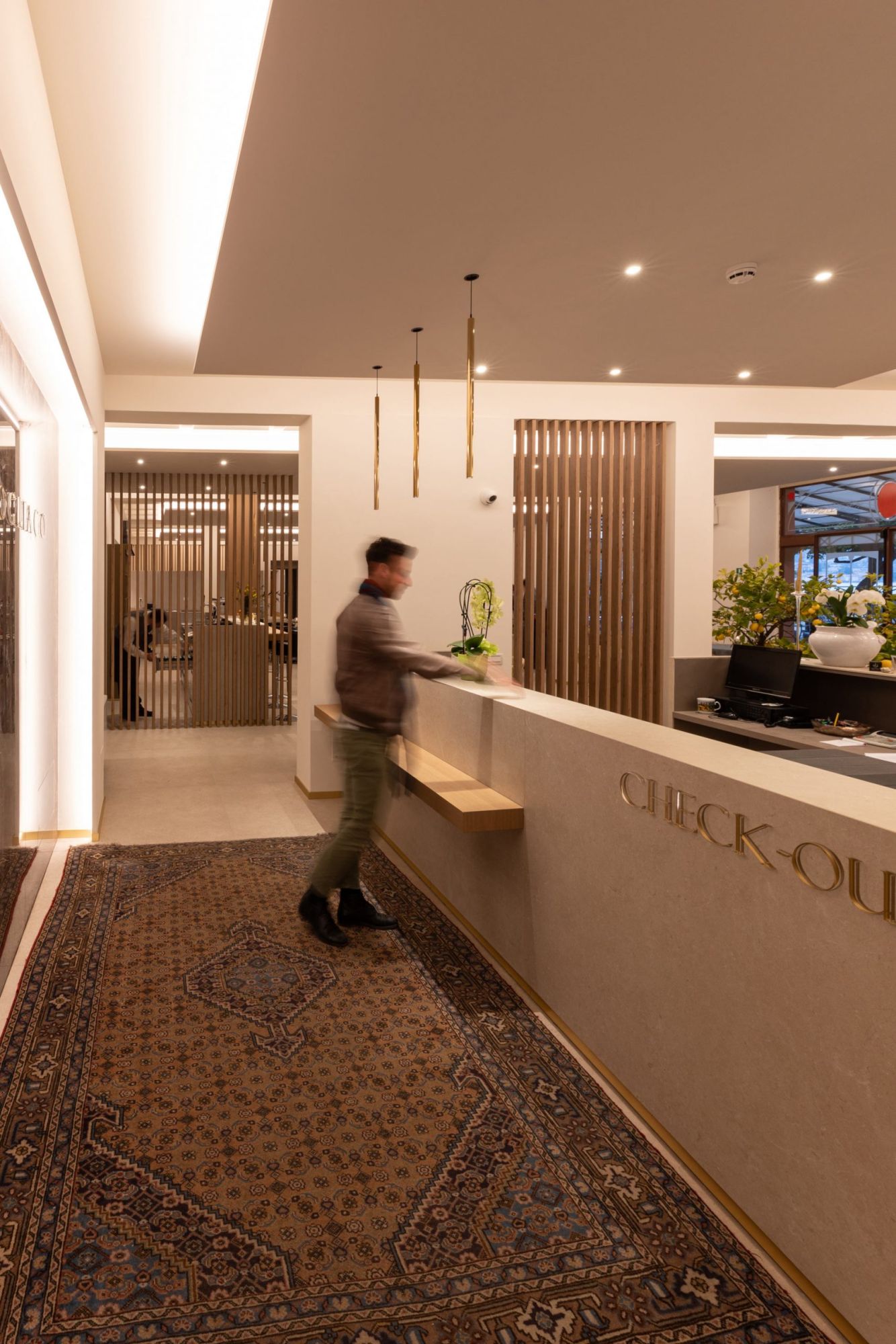Illuminazione hotel reception