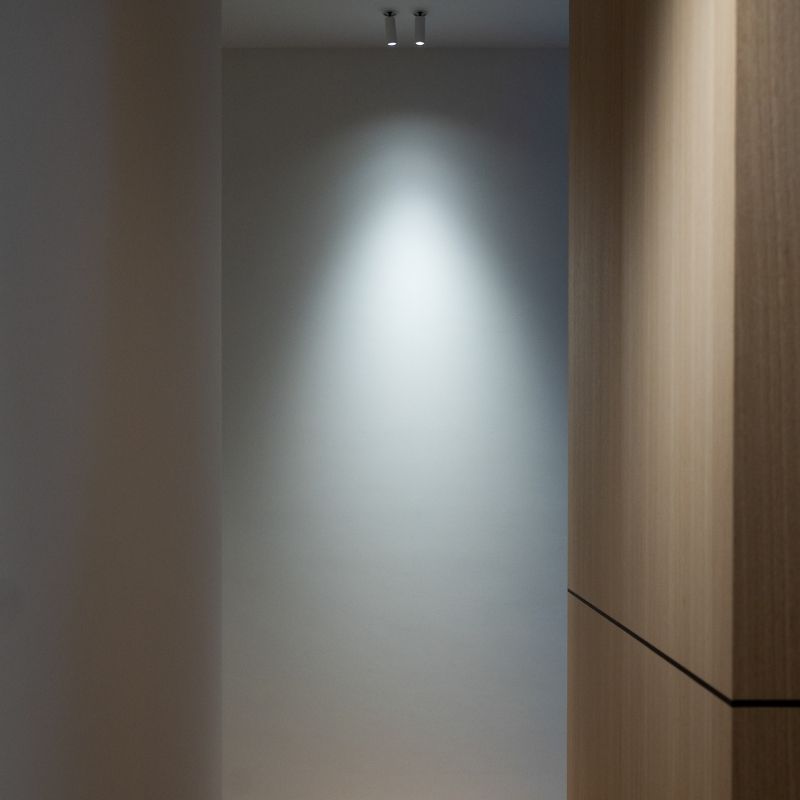 Effetto luce sulla parete con spotlight