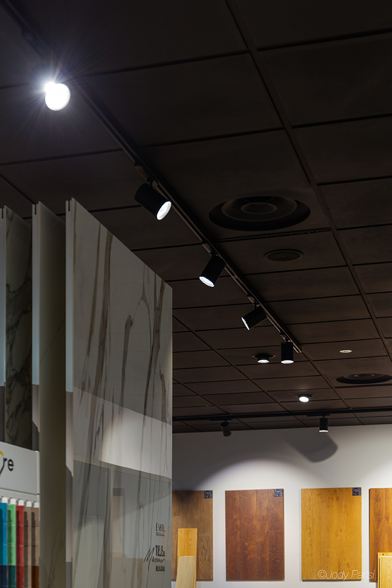 Faretti da soffitto con binario
