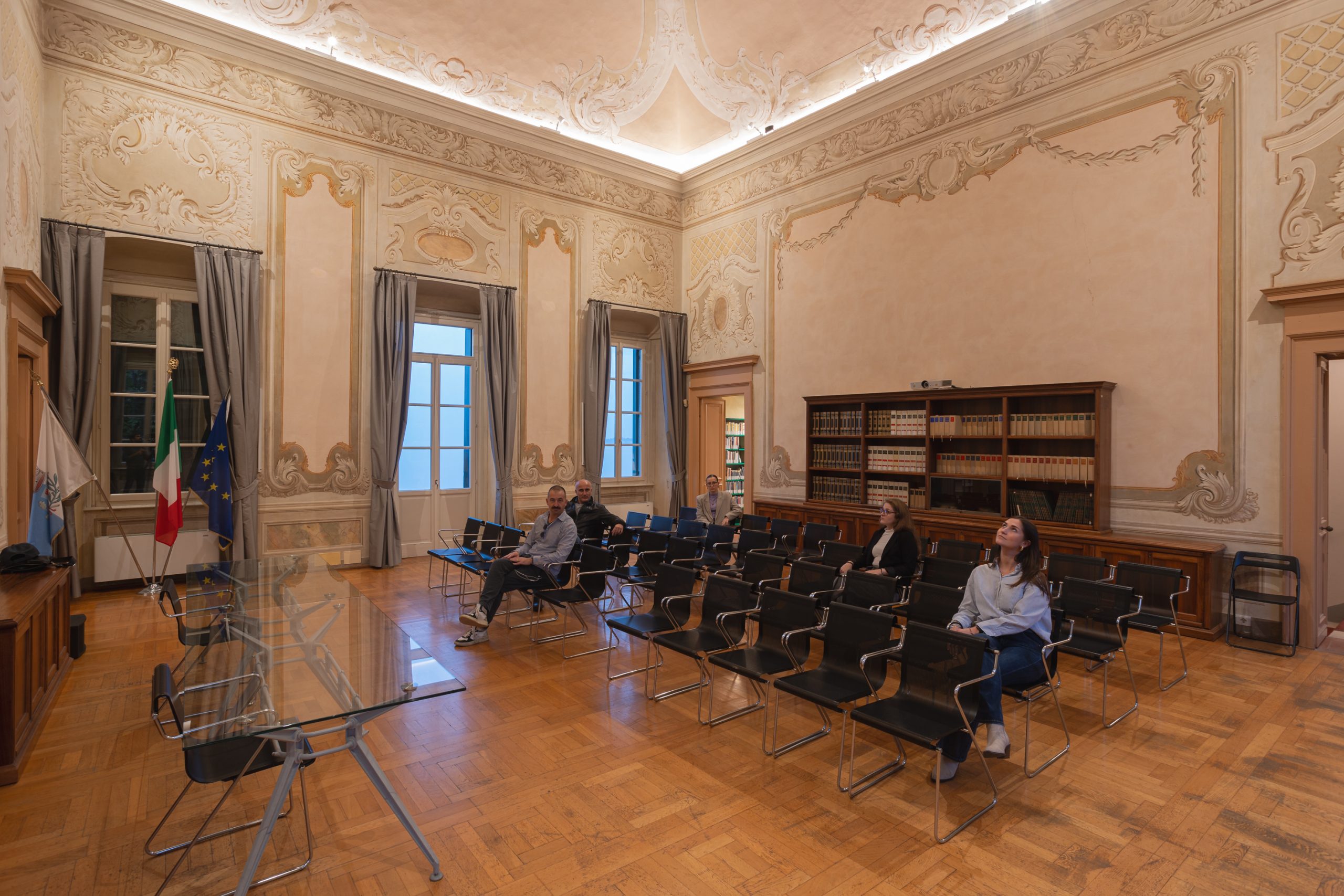 Illuminazione salone villa del 500