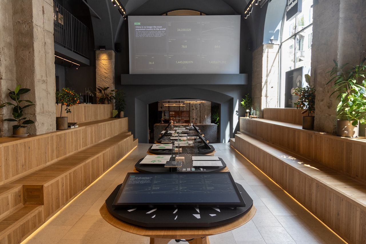 Sala del fuorisalone 2024 di Milano