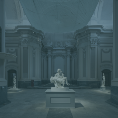 Scultura in una chiesa a Napoli