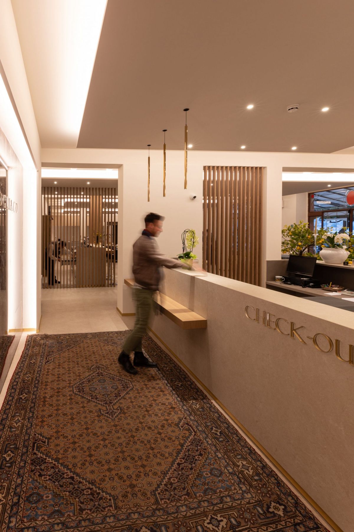 Illuminazione hotel reception