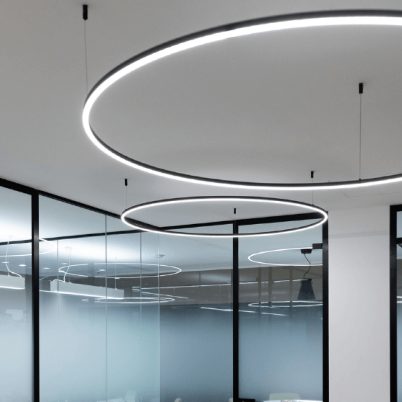Luci a sospensione circolari