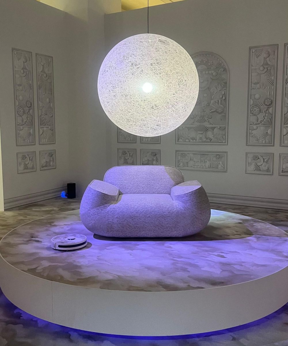 Installazione di luci a sospensione che lampeggiano