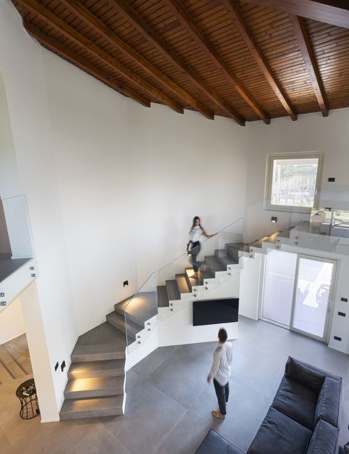 Illuminazione interni villa residenziale a Cazzago S. Martino